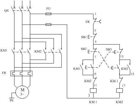 电动机正反转接线图