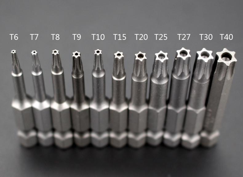 少威6.35mm系列中孔梅花形螺丝批头,tp30*65mm,10支/包,bs63565tp30