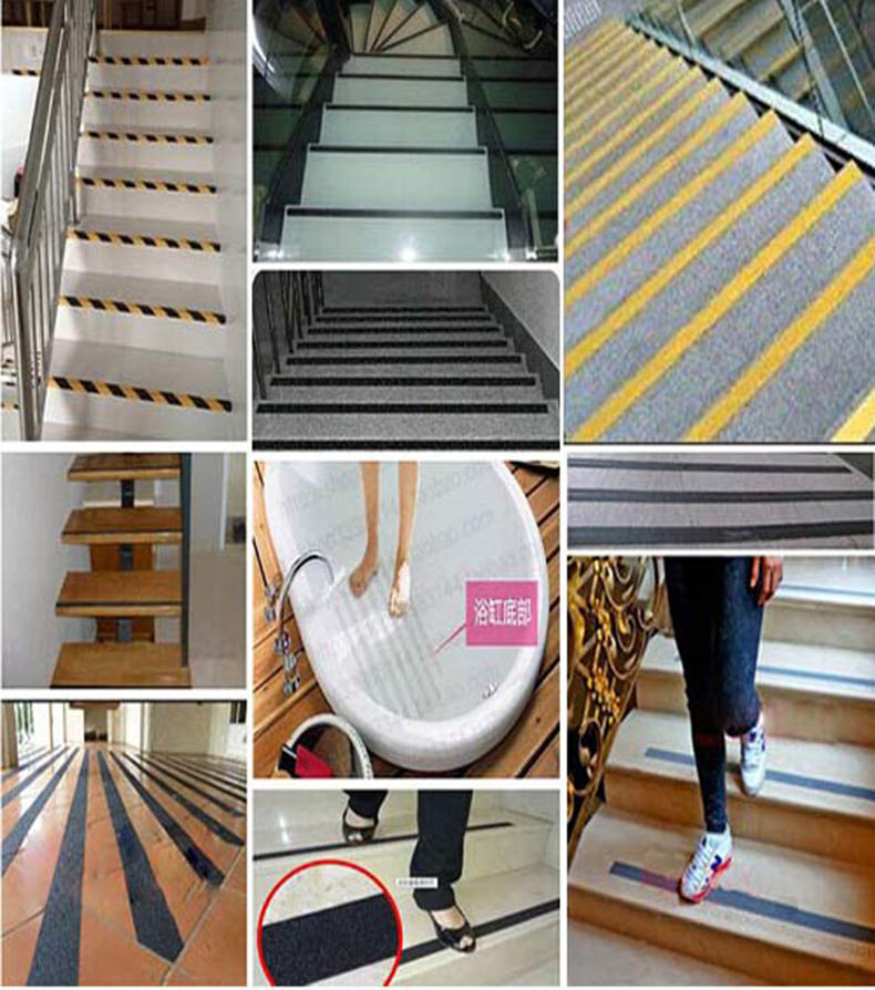 安赛瑞 防滑胶带,黄/黑,25mm×20m,14211