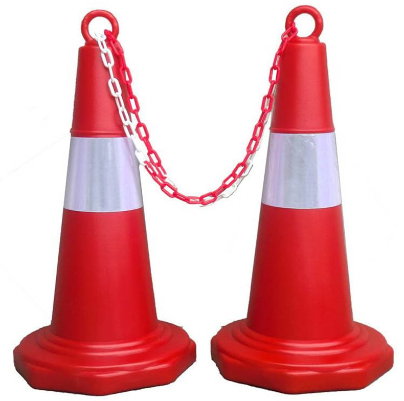 规格:Ф6mm,环42x20mm 材质:pe 型号:xc-lt001 名称:塑料链条(红白)