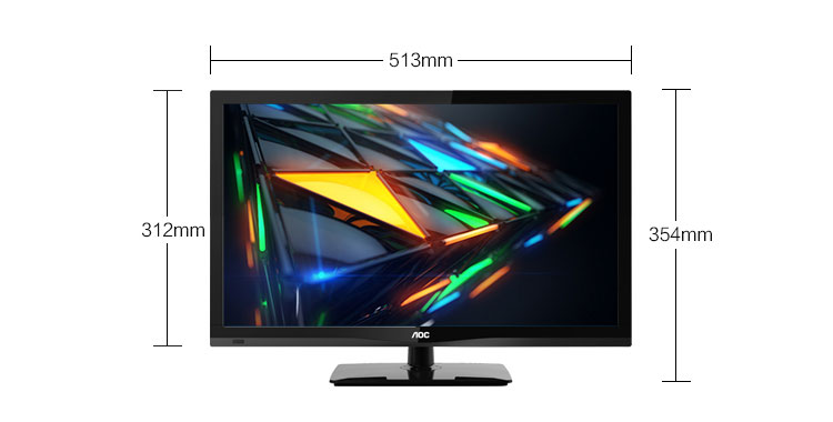 液晶电视 t2264md 220vac 50/60hz aoc