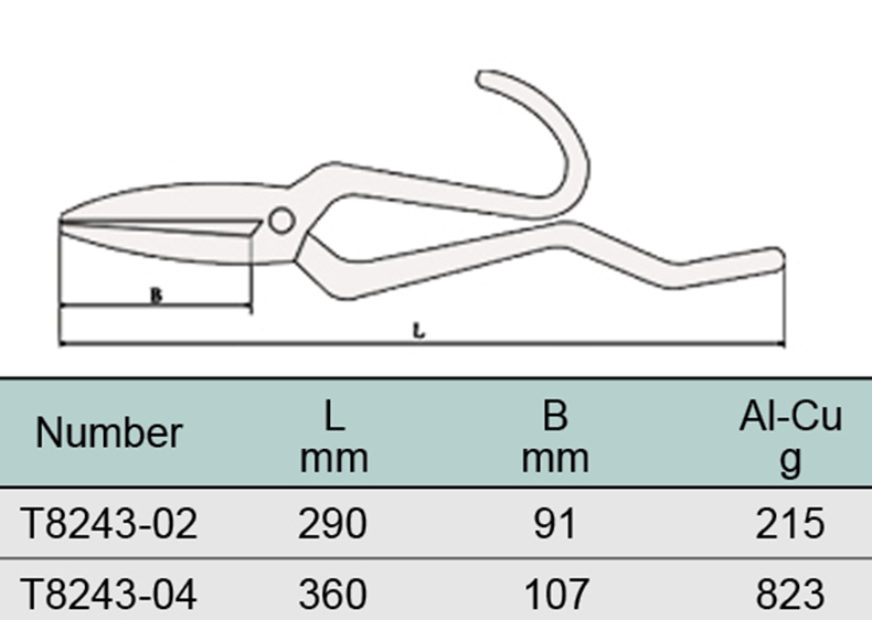 桥防 防爆剪刀,铝青铜,360mm,243-1004al