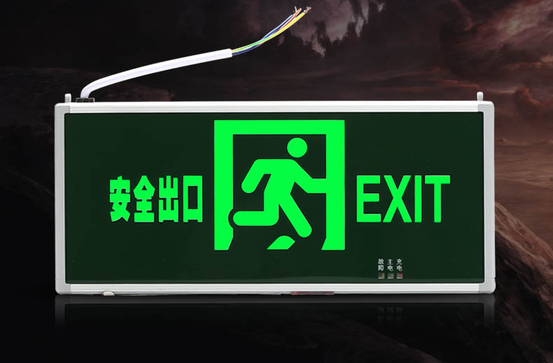 (最小起订量:1个)劳士 消防应急标志灯,220v led疏散指示灯,单面,安全