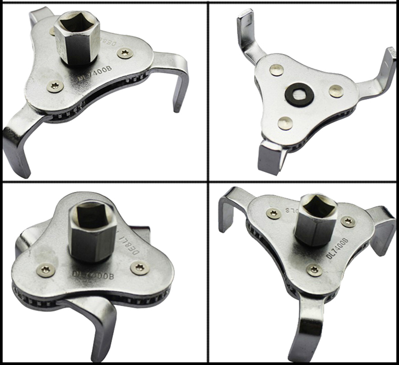 得力deli 三爪滤清器扳手,扁脚,dl7400b