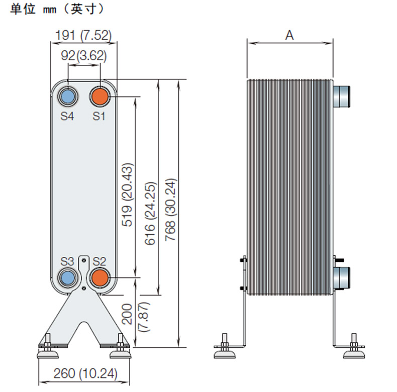 板式换热器接口安装图图片